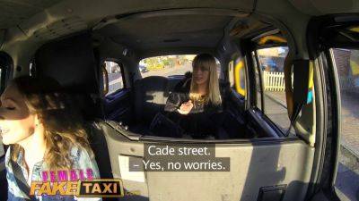 Ava austen gets her tight pussy licked by horny Dutch teen in fake taxi - sexu.com - Britain - Netherlands